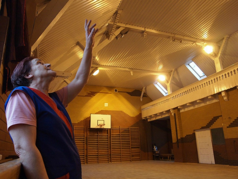 Dawna sala gimnastyczna przy ulicy Szkolnej