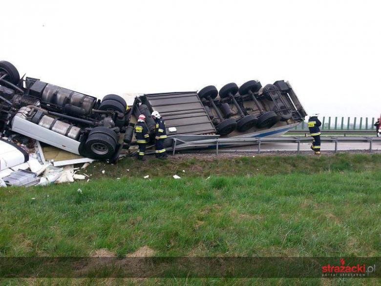 Wypadek ciężarówki