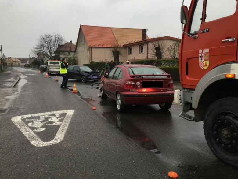 Wypadek samochodowy w Udaninie