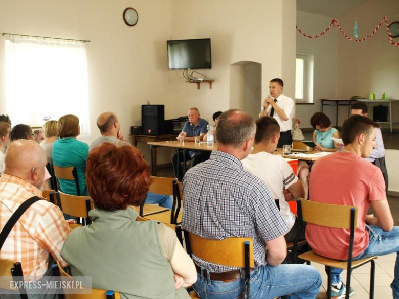 Zebranie wiejskie w Zakrzowie