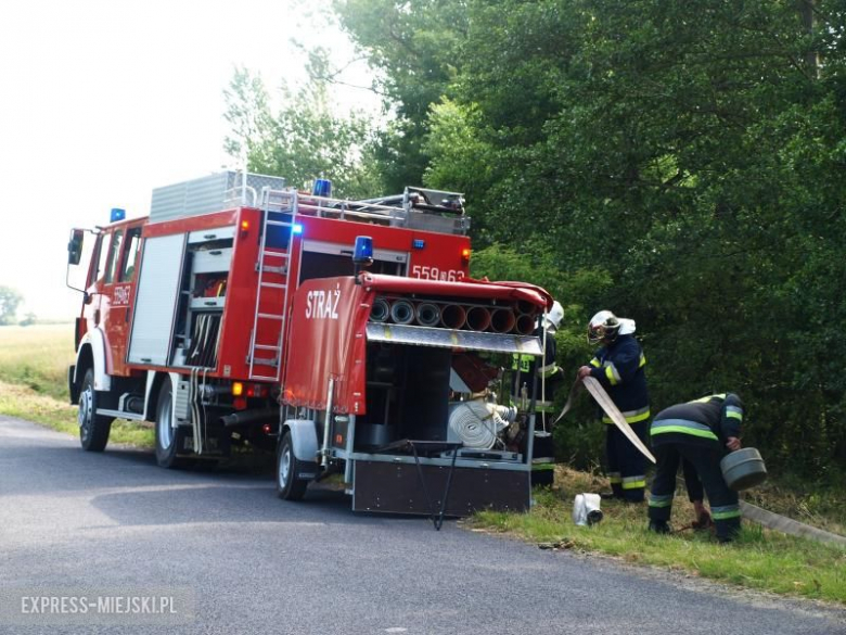 Ćwiczenia straż pożarnych w Ujeździe Górnym