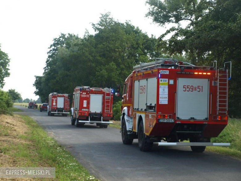 Ćwiczenia straż pożarnych w Ujeździe Górnym