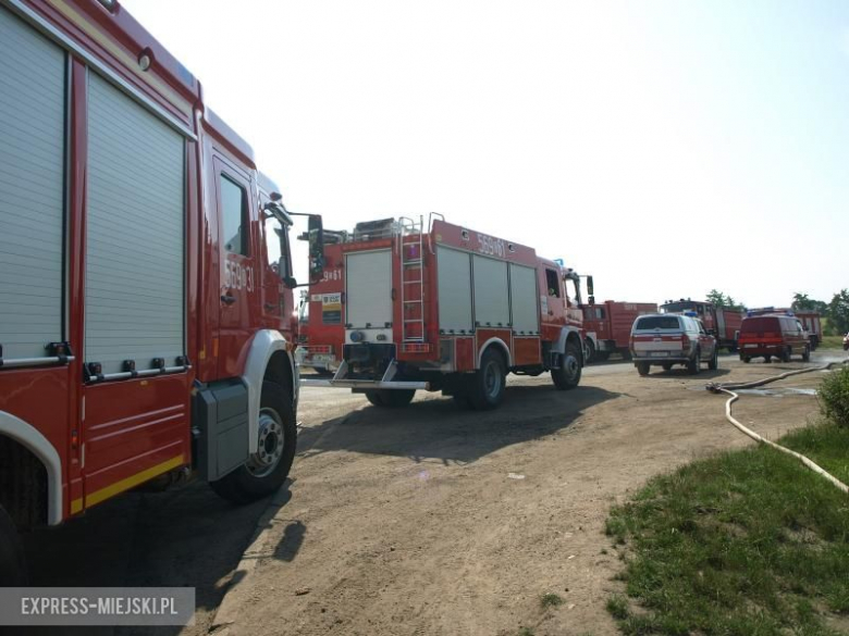 Ćwiczenia straż pożarnych w Ujeździe Górnym