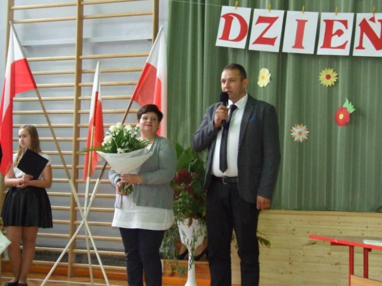 Uroczystości w szkole w Udaninie