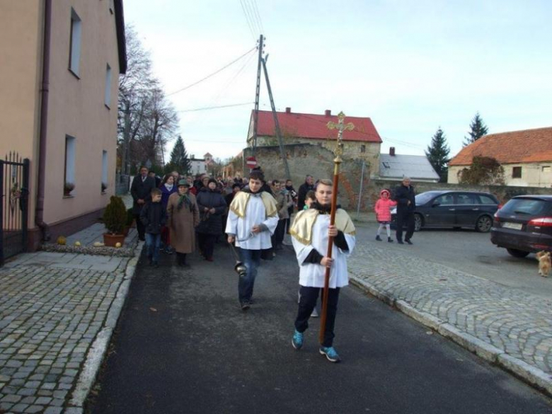 Ceremonia poświęcenia krzyża w Udaninie