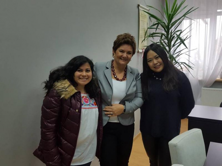 Wizyta wolontariuszek zagranicznych w Udaninie