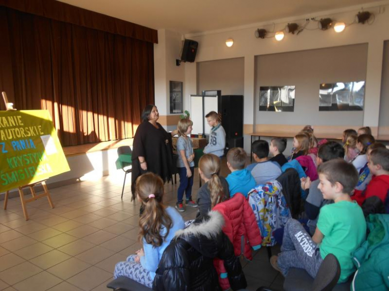 Spotkanie uczniów z pisarką