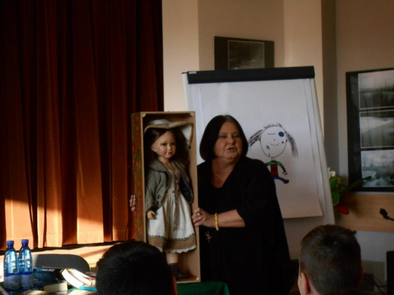 Spotkanie uczniów z pisarką