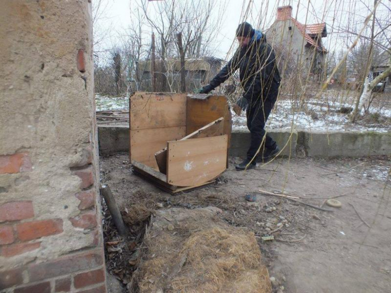 Zaniedbany pies w Udaninie