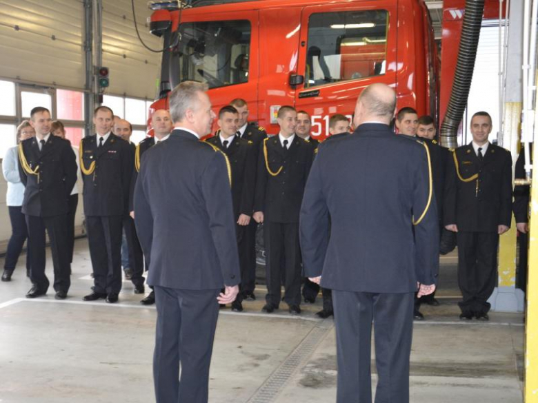 Uroczystości pożegnania i podziękowania strażakom