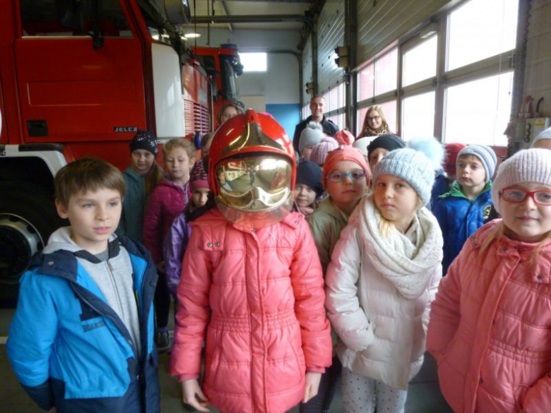 Wizyta w straży z uczniami