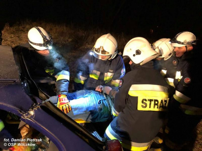 Ćwiczenia strażaków z OSP Wilczków