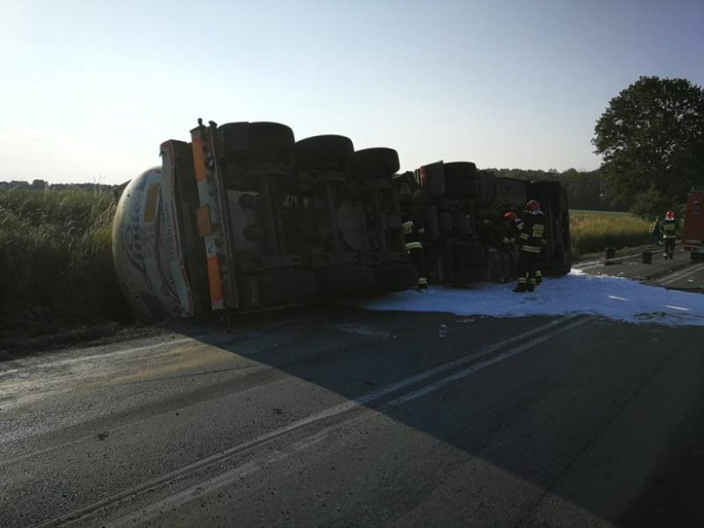 Kolizja w Sobkowicach na drodze wojewódzkiej ne 346