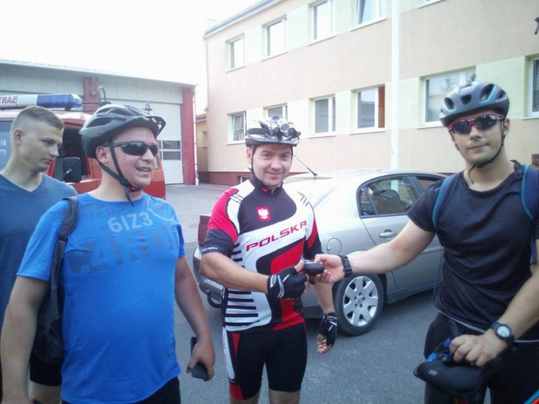 Średzcy strażacy wzięli udział w rajdzie rowerowym