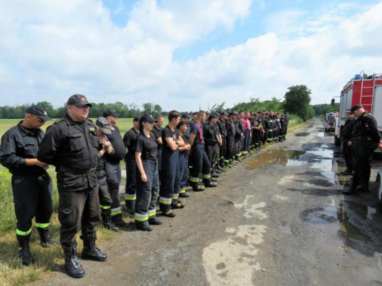 Ćwiczenia strażackie w Prężycach