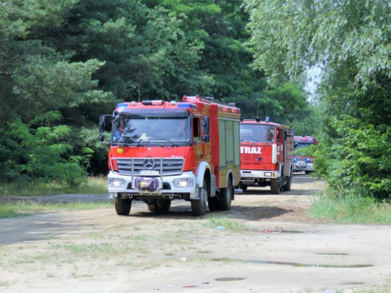 Ćwiczenia strażackie w Prężycach