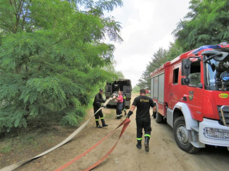 Ćwiczenia strażackie w Prężycach