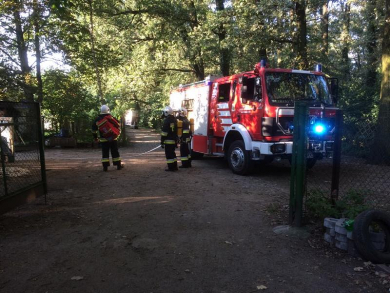 Plan zdjęciowy serialu, w którym zagrali strażacy z Brodna