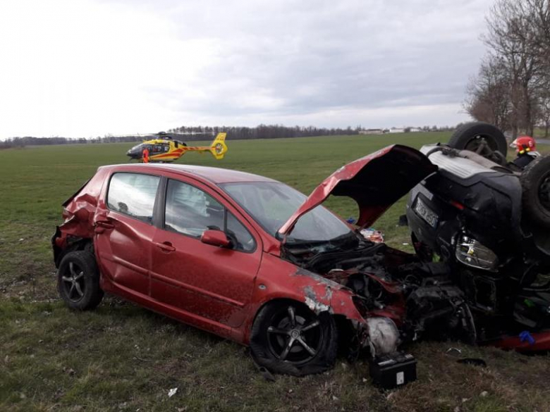 Wypadek koło Ramułtowic