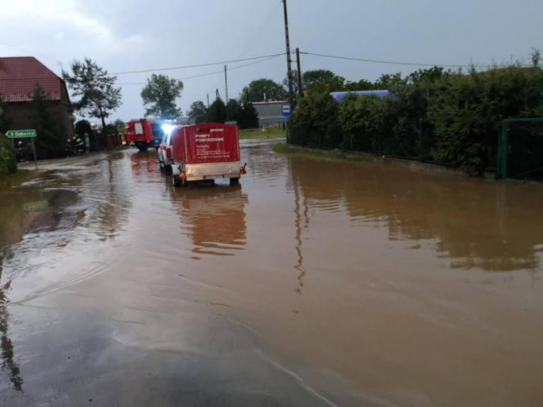 Podtopienia w gminie Udanin