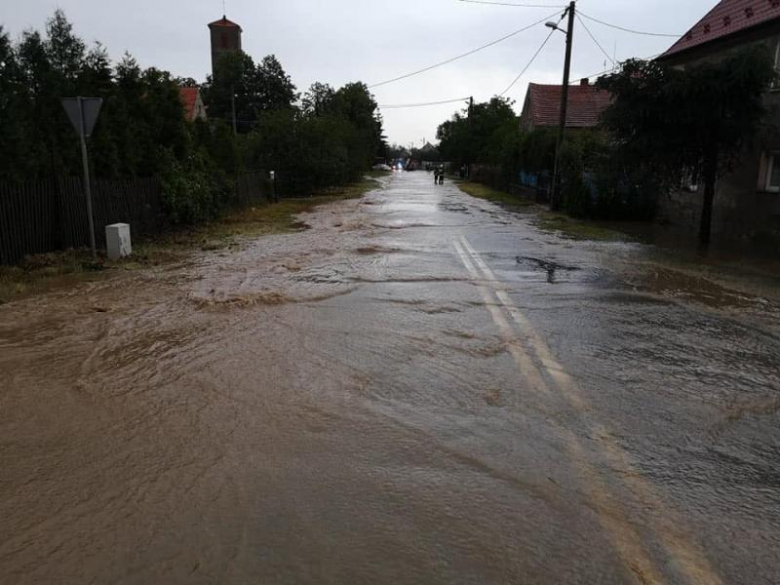 Podtopienia w gminie Udanin