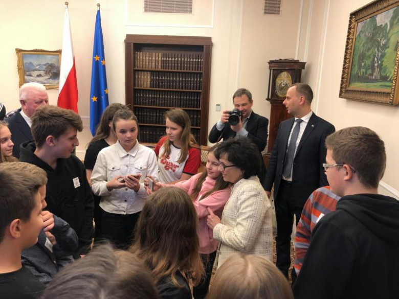 Uczniowie z Gminy Udanin w Sejmie RP