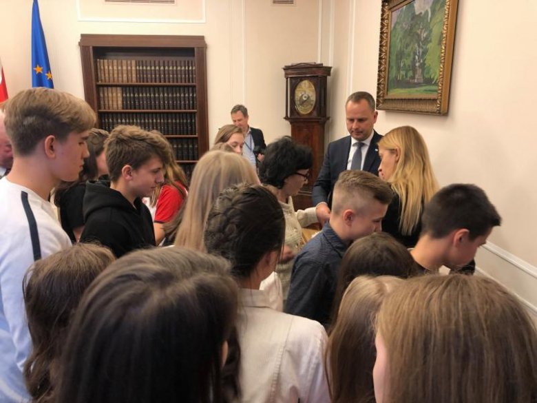 Uczniowie z Gminy Udanin w Sejmie RP