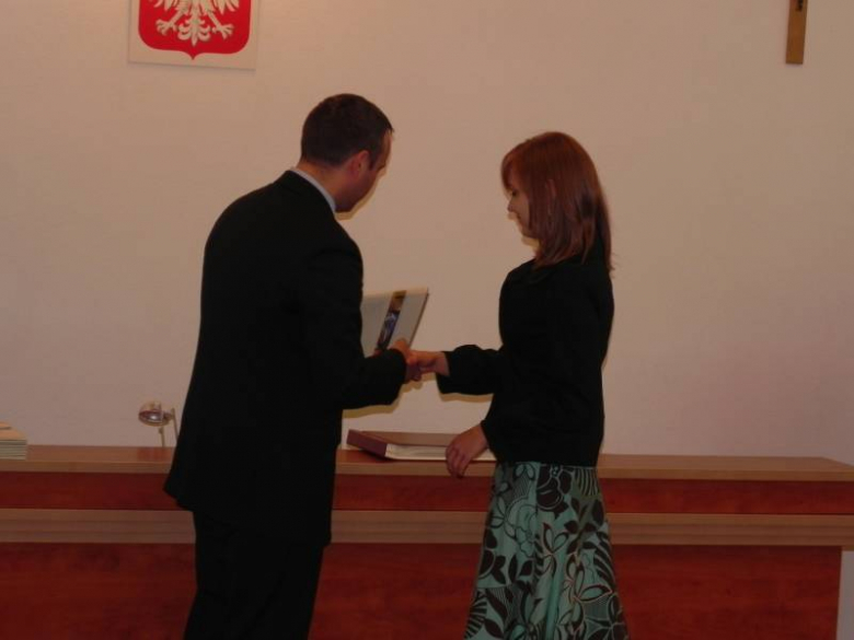 Środa Śląska - rozdanie dyplomów stypendystom
