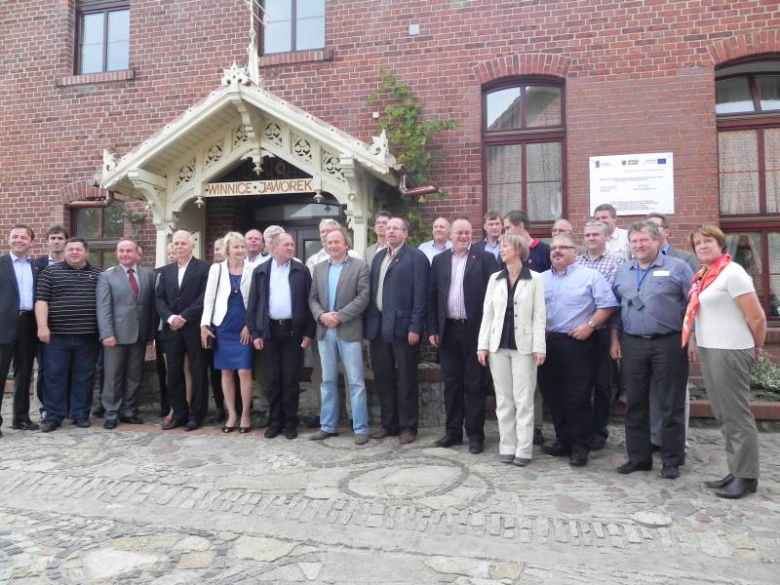 Wizyta ministrów UE w winnicach Jaworek w Miękini