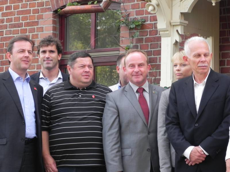 Wizyta ministrów UE w winnicach Jaworek w Miękini