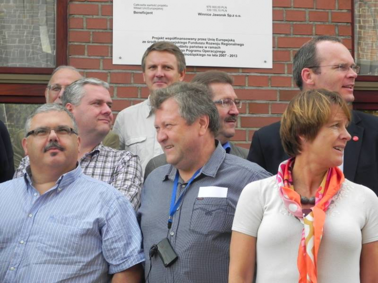 Wizyta ministrów UE w winnicach Jaworek w Miękini