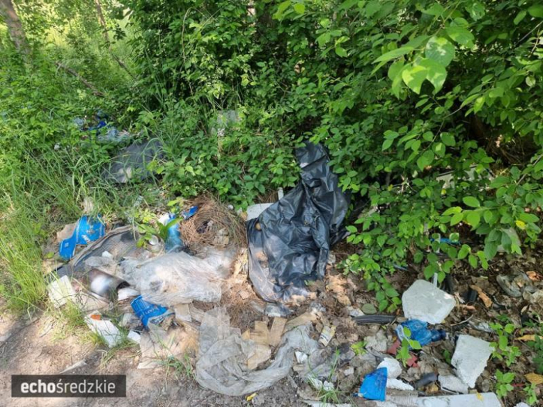 Dzikie wysypisko śmieci w Malczycach