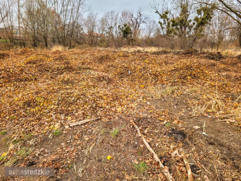 Bioodpady składowane za boiskiem przy ul. Górnej w Środzie Śląskie