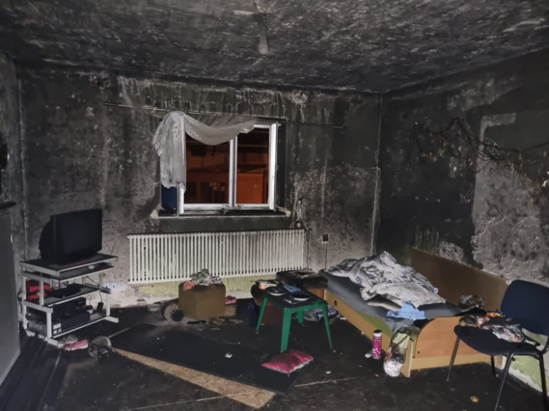 W mieszkaniu w Chwalimierzu wybuchł pożar