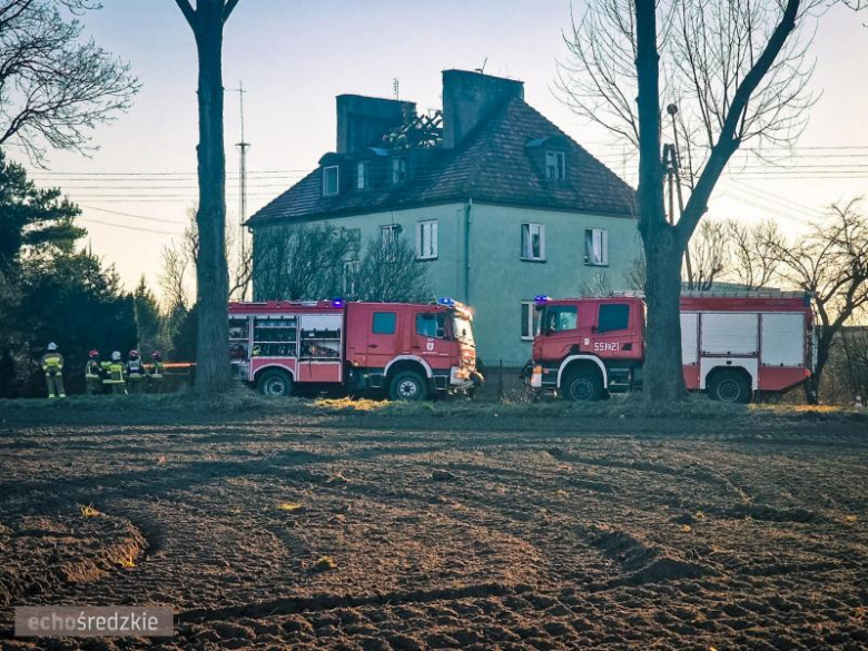 Pożar dachu i poddasza w Kostomłotach