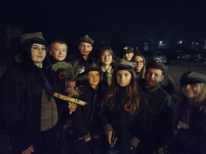 Harcerze na Rajdzie Marzanna