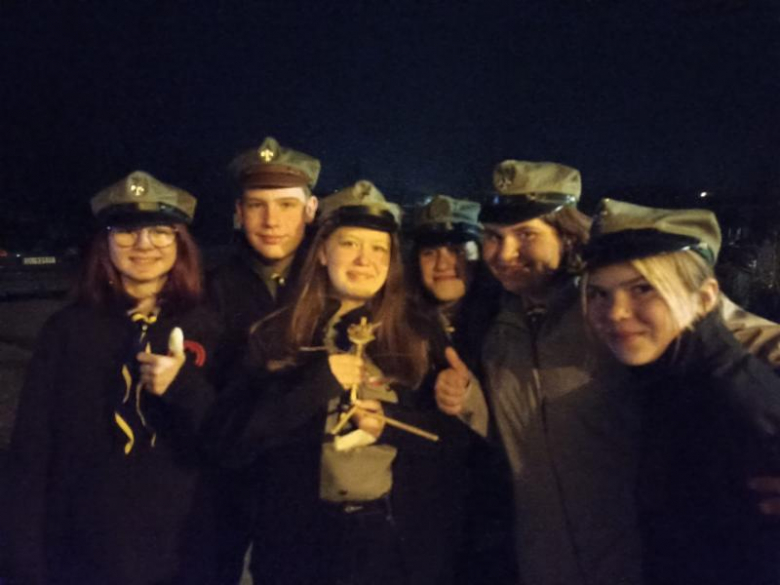 Harcerze na Rajdzie Marzanna