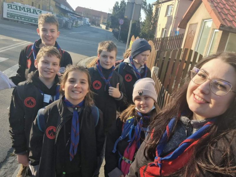 Harcerze na Rajdzie Marzanna