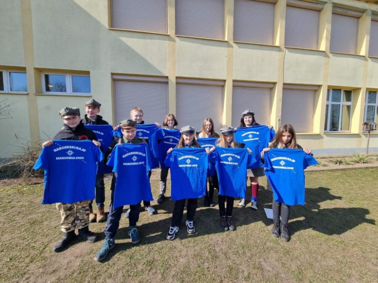 Harcerze na Rajdzie Marzanna