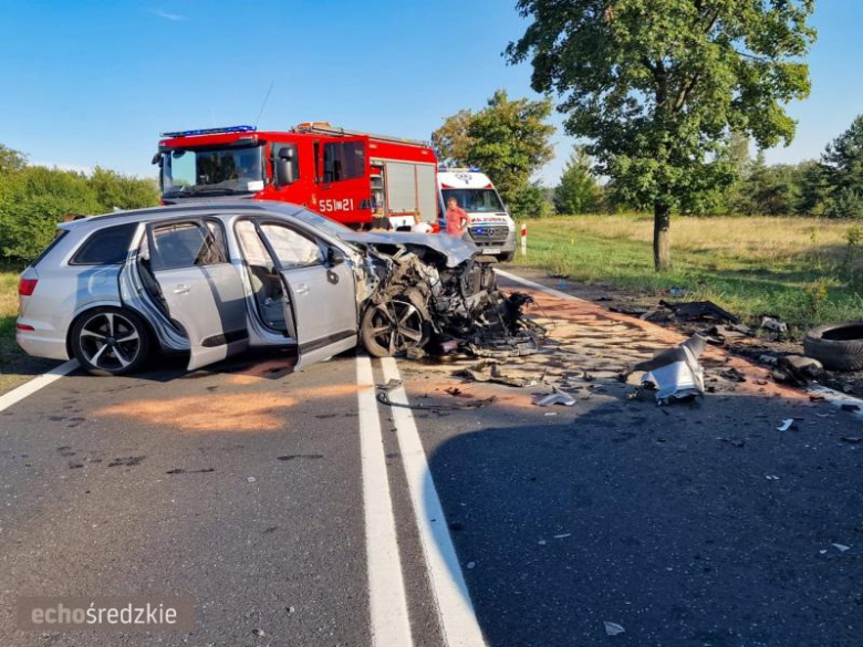 Wypadek na trasie Środa Śląska-Lubin