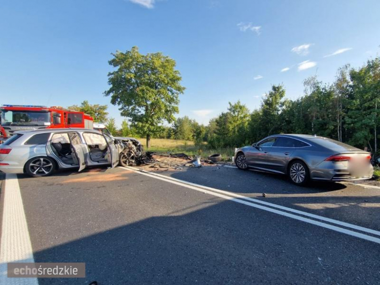 Wypadek na trasie Środa Śląska-Lubin