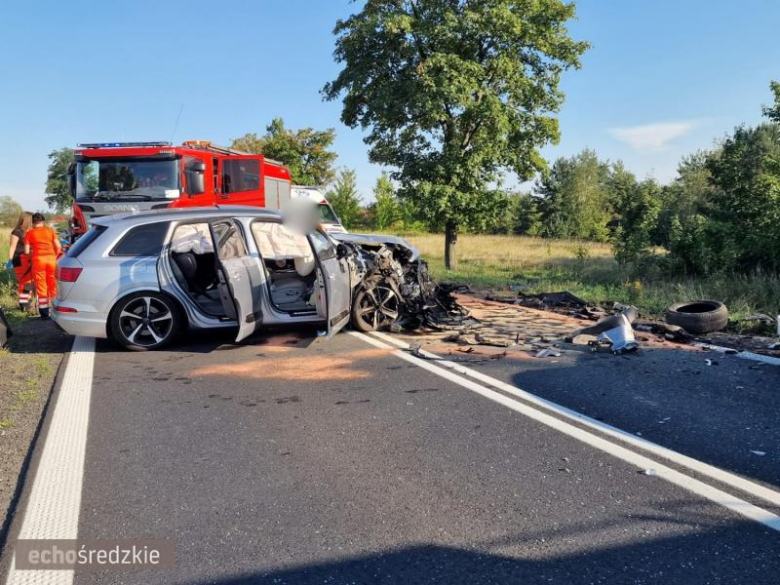Wypadek na trasie Środa Śląska-Lubin