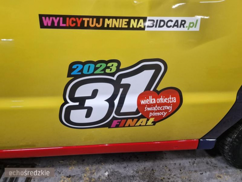 VW Polo Harlekin przeznaczony na licytację WOŚP