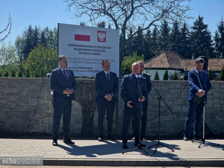 Konferencja prasowa w Damianowie w gm. Udanin