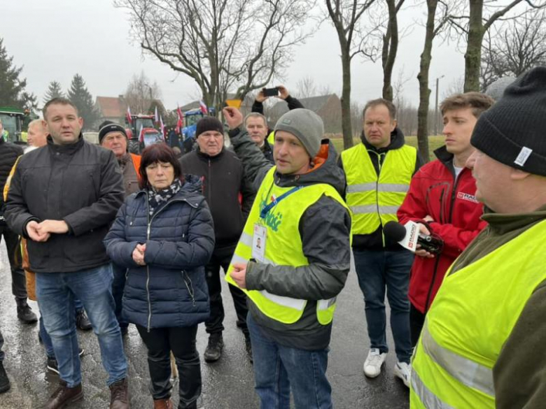 Protest rolników w gminie Kostomłoty