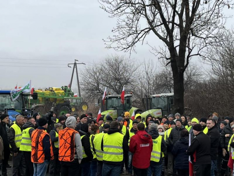 Protest rolników w gminie Kostomłoty