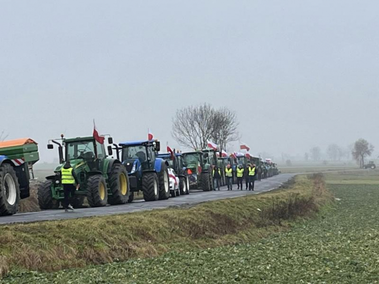 Protest rolników w gminie Kostomłoty