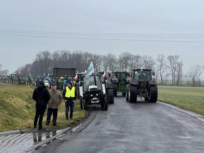 Protest rolników w gminie Kostomłoty