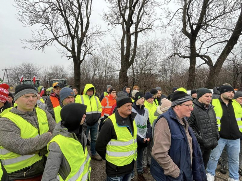 Protest rolników w gminie Kostomłoty