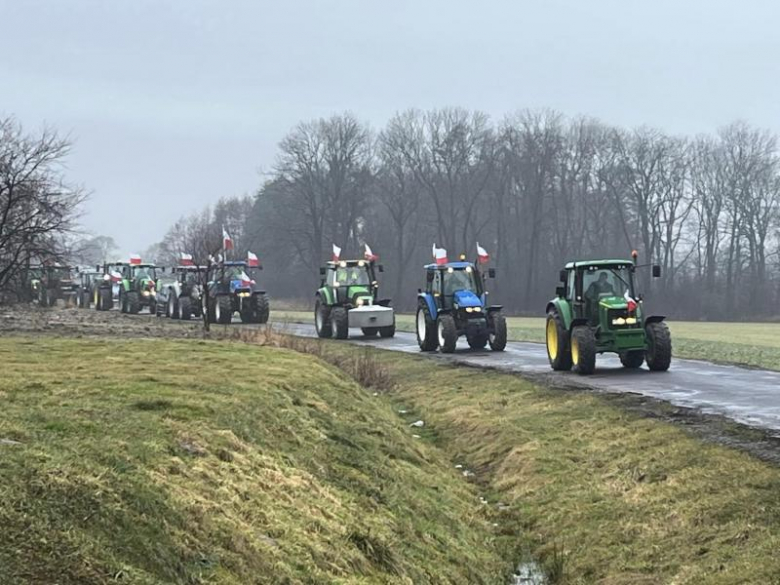 Protest rolników w gminie Kostomłoty
